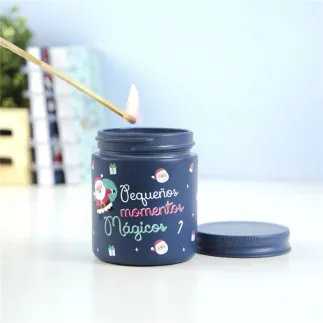 VELA DE MADERA - PEQUEÑOS MOMENTOS DE MAGIA  