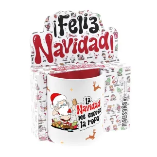 TAZA - LA NAVIDAD ME ENCOGE LA ROPA 