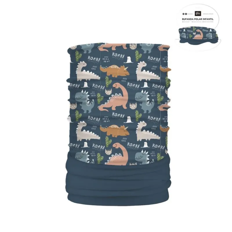 BUFANDA DE CUELLO CON POLAR - DINOS 