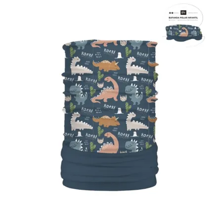 BUFANDA DE CUELLO CON POLAR - DINOS 