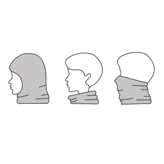 BUFANDA DE CUELLO CON POLAR - HOJAS 