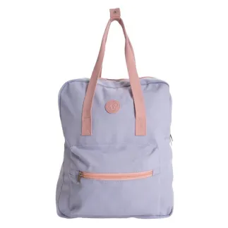 MOCHILA BICOLOR - LILA Y MAKE UP