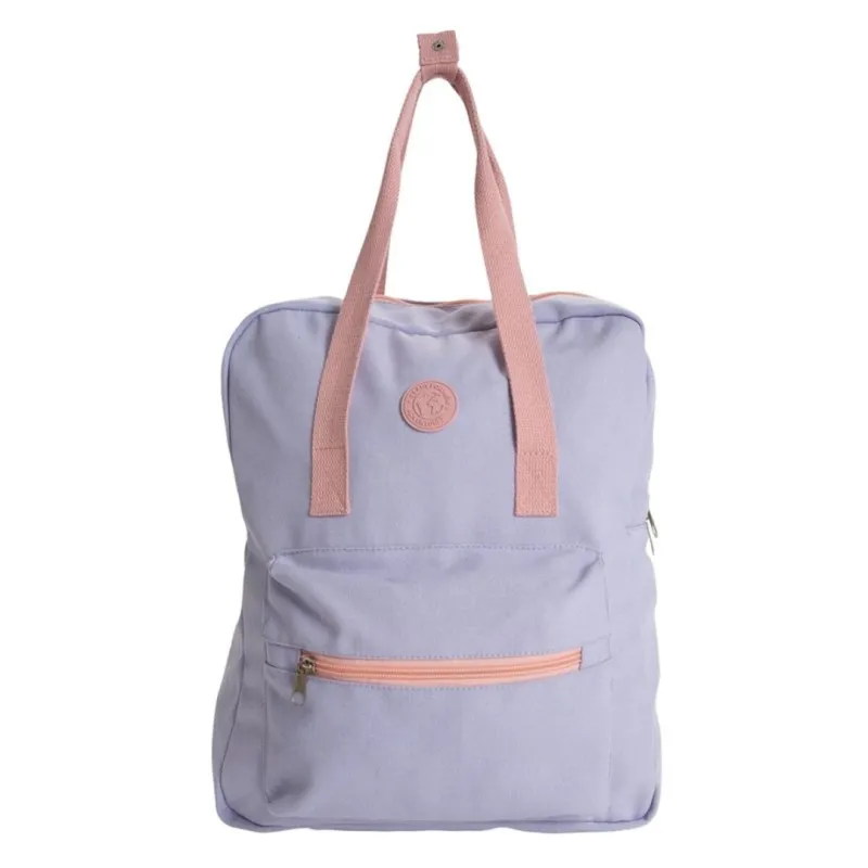 MOCHILA BICOLOR - LILA Y MAKE UP 
