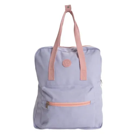 MOCHILA BICOLOR - LILA Y MAKE UP