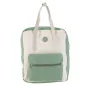 MOCHILA BICOLOR - VERDE Y NATURAL MOCHILA BICOLOR - VERDE Y NATURAL
