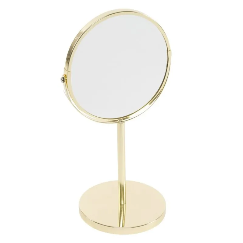 ESPEJO DE SOBREMESA 2 AUMENTOS - DORADO 
