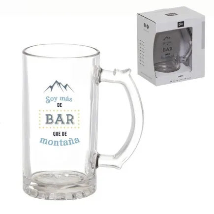 JARRA DE CERVEZA - SOY MAS DE BAR QUE DE MONTAÑA