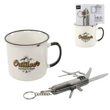 TAZA CON NAVAJA MULTIUSOS - AVENTURA 