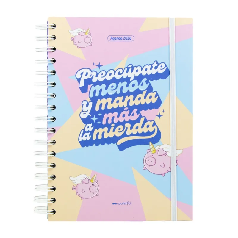 AGENDA ANUAL 2026 SEMANA VISTA - PREOCUPATE MENOS Y MANDA MAS A LA MIERDA 