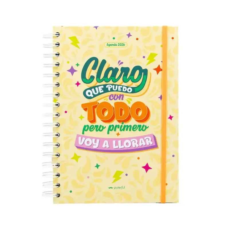 AGENDA ANUAL 2026 SEMANA VISTA - CLARO QUE PUEDO CON TODO PERO PRIMERO VOY A LLORAR 