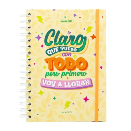 AGENDA ANUAL 2026 SEMANA VISTA - CLARO QUE PUEDO CON TODO PERO PRIMERO VOY A LLORAR 