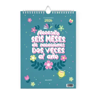 CALENDARIO DE PARED 2026 - NECESITO SEIS MESES MAS