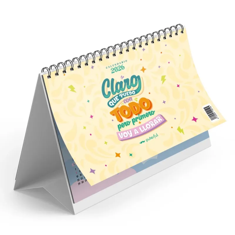 CALENDARIO SOBREMESA 2026 - CLARO QUE PUEDO CON TODO CALENDARIO SOBREMESA 2026 - CLARO QUE PUEDO CON TODO