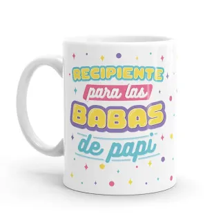 TAZA - RECIPIENTE PARA LAS BABAS DE PAPI