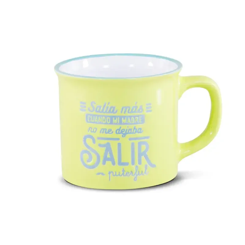 TAZA VINTAGE - SALIA MAS CUANDO MI MADRE NO ME DEBAJA SALIR TAZA VINTAGE - SALIA MAS CUANDO MI MADRE NO ME DEBAJA SALIR