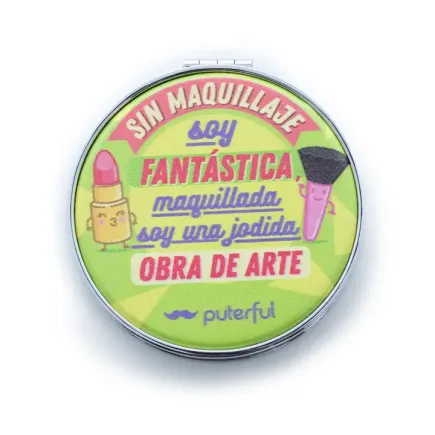 ESPEJO DOBLE - SIN MAQUILLAJE SOY FANTÁSTICA... 