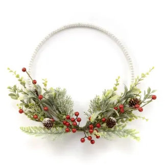 DECORACIÓN DE PARED - PIÑAS Y BAYAS