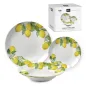 VAJILLA 18 PIEZAS - LIMONES 
