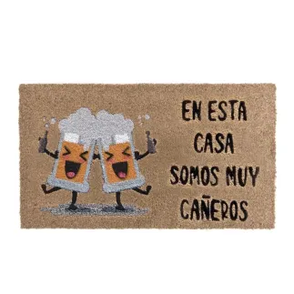 FELPUDO FIBRA DE COCO - EN ESTA CASA SOMOS MUY CAÑEROS