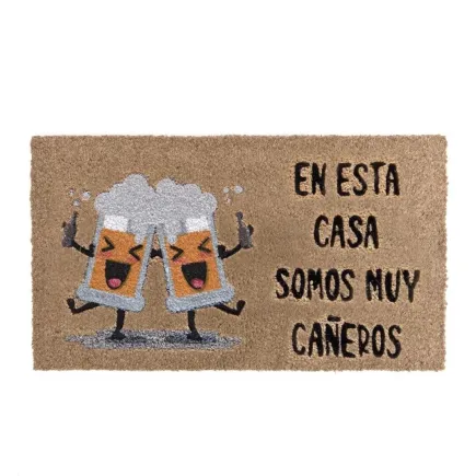 FELPUDO FIBRA DE COCO - EN ESTA CASA SOMOS MUY CAÑEROS