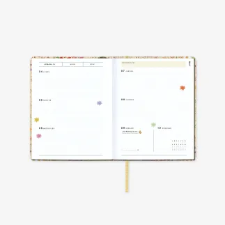 AGENDA ANUAL 2026 SEMANA VISTA - BLOOM MINI  