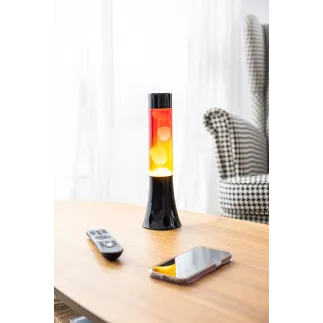 LÁMPARA DE LAVA BASE NEGRA 