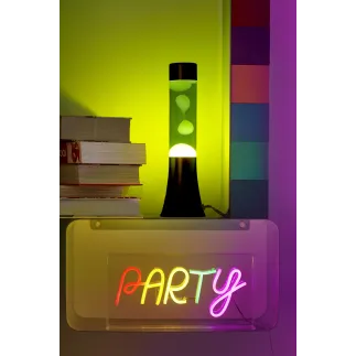 LAMPARA DE LAVA - VERDE Y AMARILLA 