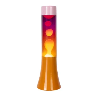 LÁMPARA DE LAVA DEGRADADO ROSA Y NARANJA DE 30 CM 