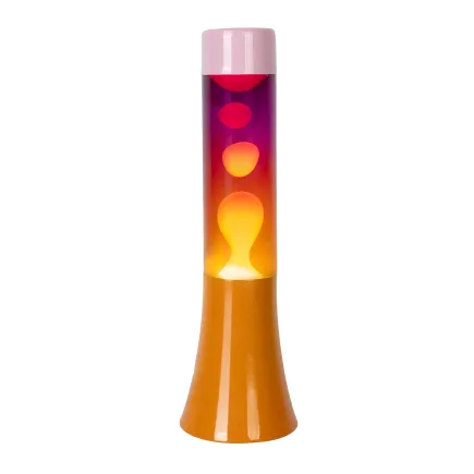 LÁMPARA DE LAVA DEGRADADO ROSA Y NARANJA DE 30 CM 