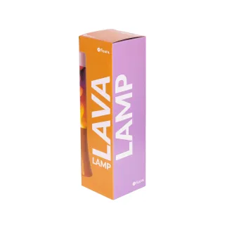 LÁMPARA DE LAVA DEGRADADO ROSA Y NARANJA DE 30 CM 