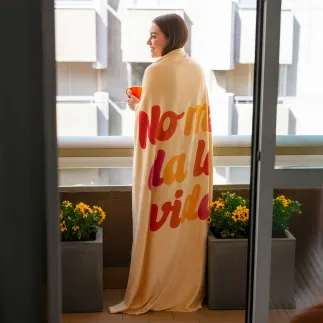 MANTA 180X130CM - NO ME DA LA VIDA  