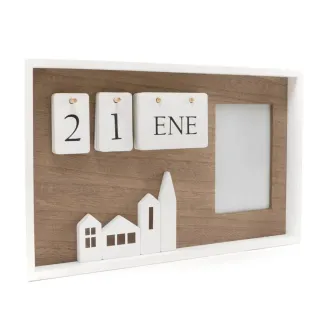 CALENDARIO PORTAFOTOS - MADERA 