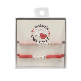 SET 2 PULSERAS - LOVE