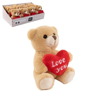 PELUCHE MINI- OSO CON CORAZON 