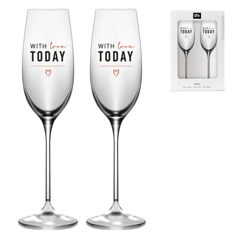SET DE 2 COPAS - WITH LOVE TODAY SET DE 2 COPAS - WITH LOVE TODAY