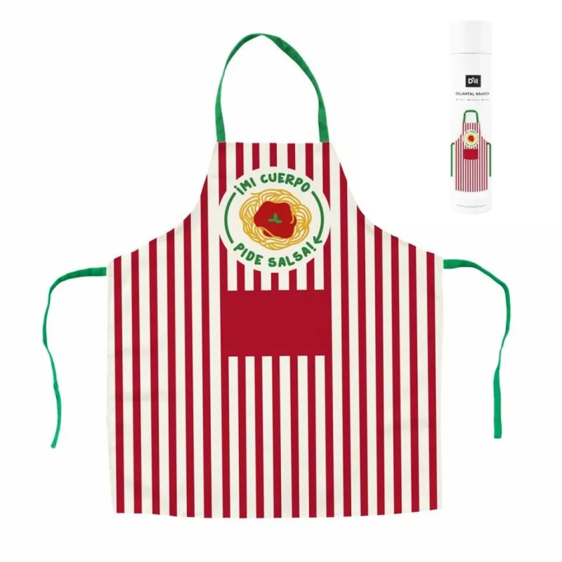 DELANTAL MI CUERPO PIDE SALSA