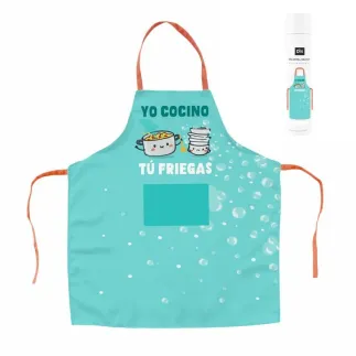 Delantal Yo Cocino Tú Friegas | Delantal Divertido Cocina