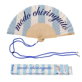 Abanico Modo Chiringuito con Colgador | Abanico Verano Original