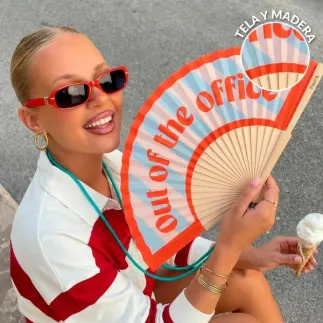 Abanico Out of the Office con Colgador | Abanico Verano Original