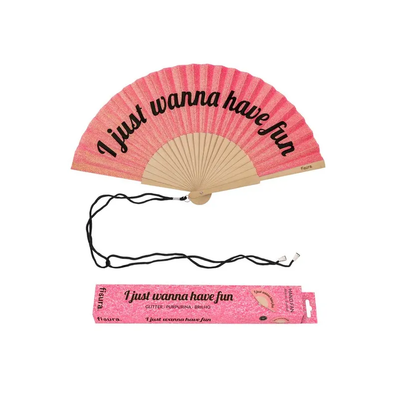 ABANICO PURPURINA - I JUST WANNA HAVE FUN