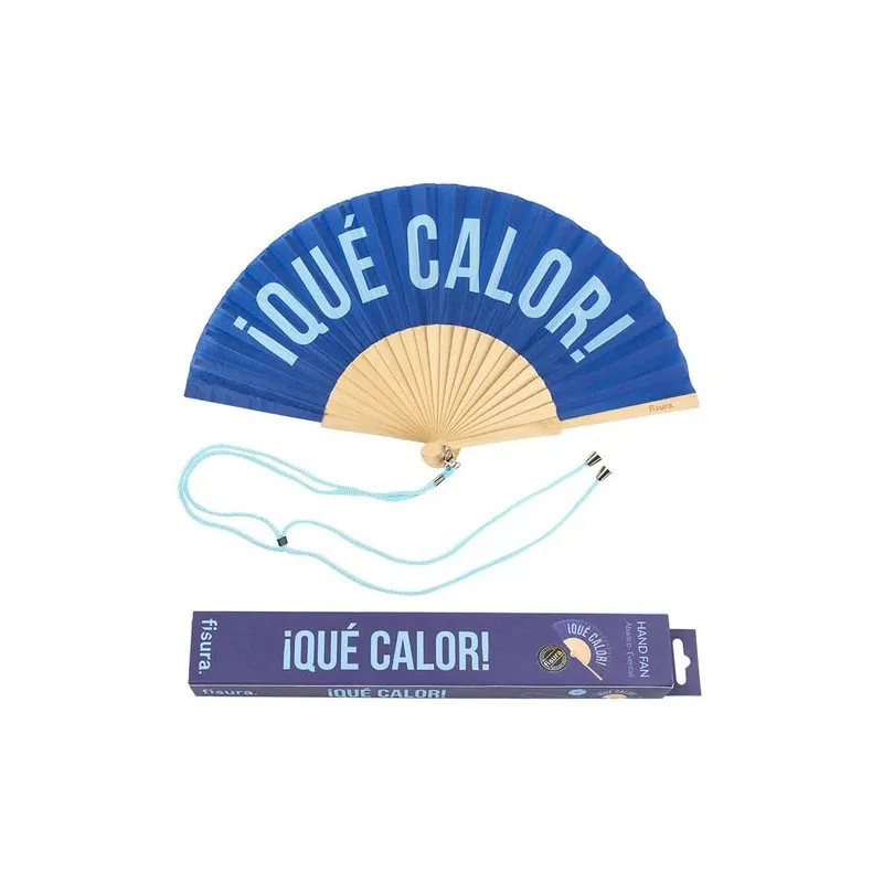 ABANICO - ¡ QUE CALOR! AZUL