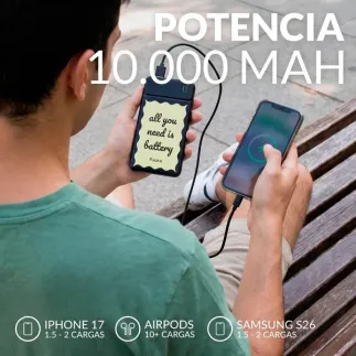 Power Bank 10.000 mAh USB-C | Batería Portátil Cargador Móvil