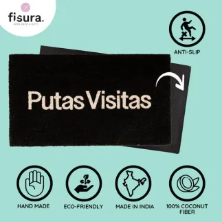 Felpudo Divertido Putas Visitas | Felpudo Original Fibra de Coco