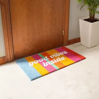Felpudo Good Vibes Inside | Felpudo Original Fibra de Coco
