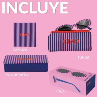 Gafas de Sol Mujer UV400 Ciao | Gafas Originales Rayas Colores