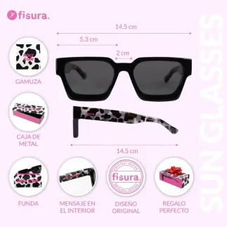 Gafas de Sol Mujer UV400 Holy Cow | Gafas Originales Animal Print