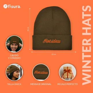 Gorro Invierno Hot Ideas | Gorro Unisex Original Cálido