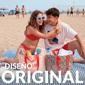 Bolsa Playa Reversible Fuck Off | Tote Bag Leopardo Original