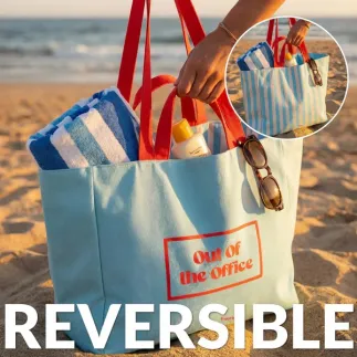 Bolsa Playa Reversible Out of the Office | Tote Bag Verano