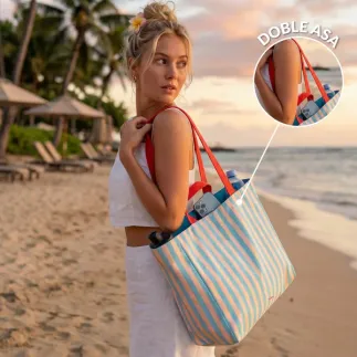 Bolsa Playa Reversible Out of the Office | Tote Bag Verano